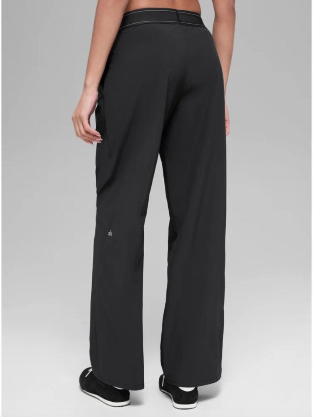 ALO Suit Up Trouser Pants (Long)-Black-Size Large Long - Gem